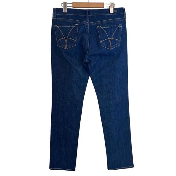 Kut From The Kloth Stevie Straight Leg Mid Rise Dark Wash Jeans Size 10 - Picture 2 of 9